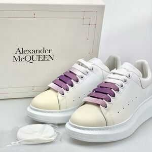 NIB Alexander McQueen Ombre Color Changing Oversized Platform Purple Size 39